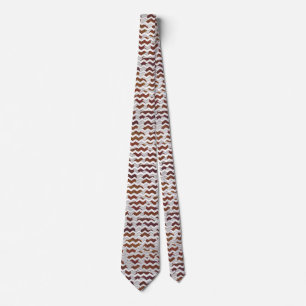 Cow Brown and White Print Tie