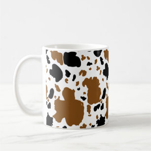 Cow Brown & Black Print Coffee Mug