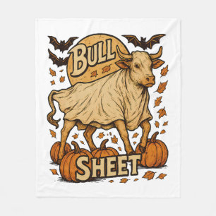 Cow Bull Sheet Halloween Fleece Blanket