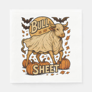 Cow Bull Sheet Halloween Napkin