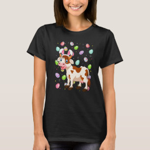 Cow Bunny Easter Egg Cow Easter Sunday T-Shirt