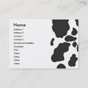 Cow business card