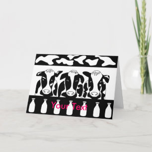 Cow Business Greeting Card