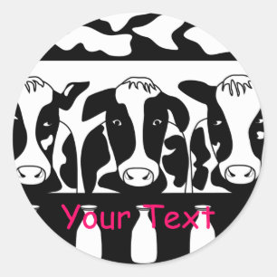 Cow Business Sticker