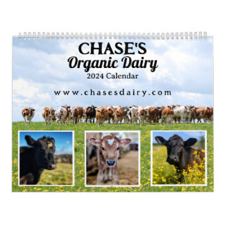Cow Calendar from Chase's Organic Dairy