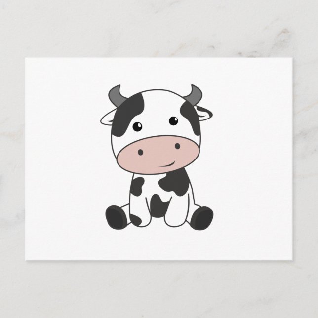 Cow Calf Baby Cows Cow Patches Cute Postcard (Front)