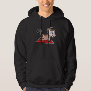 Cow Calf Yoga Poses Sport Gymnastics Ohm Heartbeat Hoodie