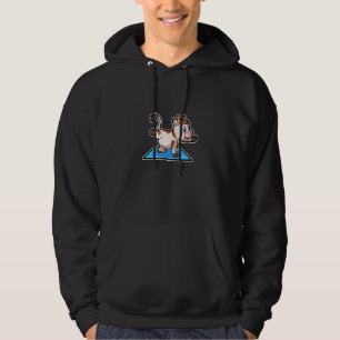 Cow Calf Yoga Poses Sport Gymnastics Ohm Heartbeat Hoodie