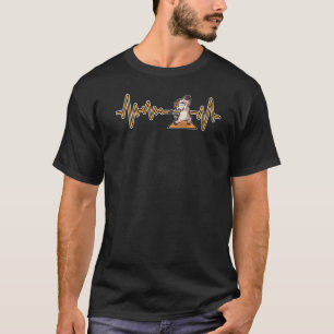Cow Calf Yoga Poses Sport Gymnastics Ohm Heartbeat T-Shirt