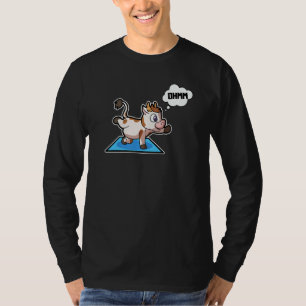 Cow Calf Yoga Poses Sport Gymnastics Ohm Heartbeat T-Shirt