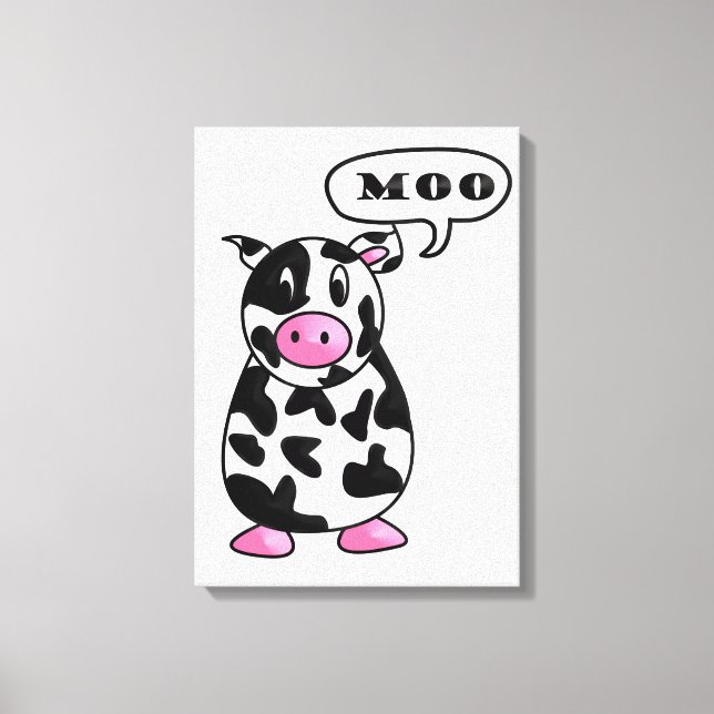 cow canvas print (Front)