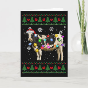 Cow Christmas Card