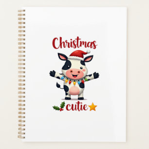 Cow Christmas Cutie Cows Christmas T-Shirt (5) Planner
