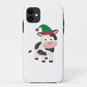 Cow Christmas Elf iPhone 11 Case