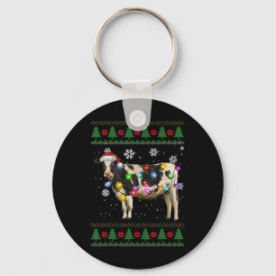 Cow Christmas  Keychain