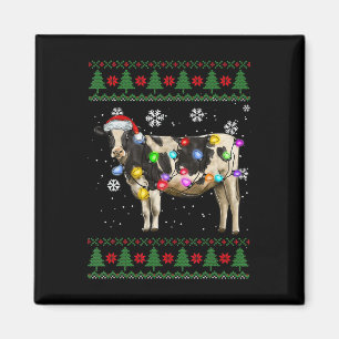 Cow Christmas Magnet