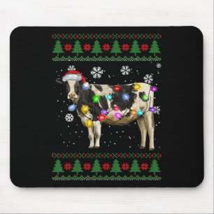 Cow Christmas Milk Cow Lover Mouse Pad