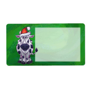 Cow Christmas On Green