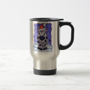 Cow Christmas Travel Mug