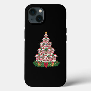 Cow Christmas Tree Funny Cow Lover Cow Xmas iPhone 13 Case