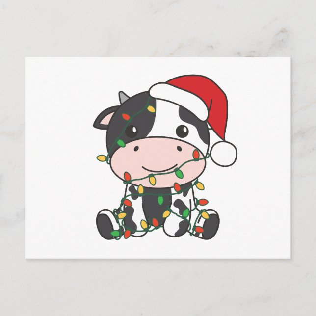 Cow Christmas Winter Animals Holiday Cows (Front)