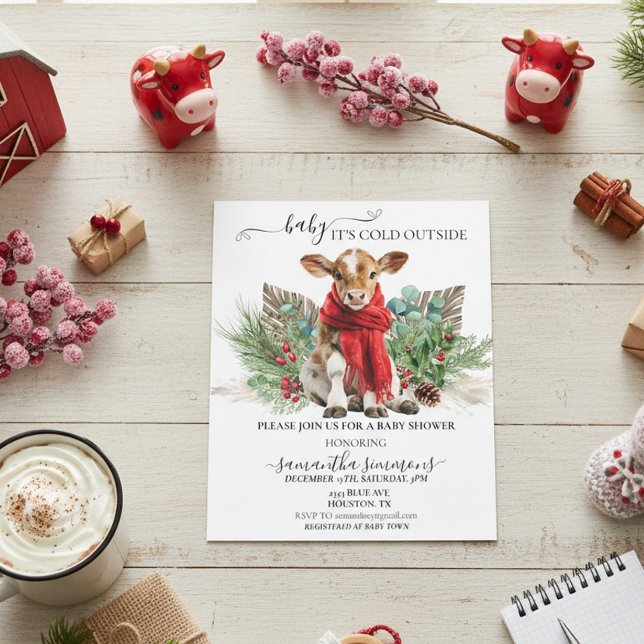 Cow Christmas Winter Baby Shower Budget (Creator Uploaded)