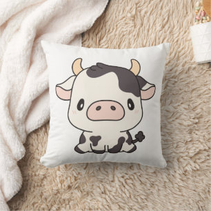 Cow Cow 2  16x16 Throw Pillow