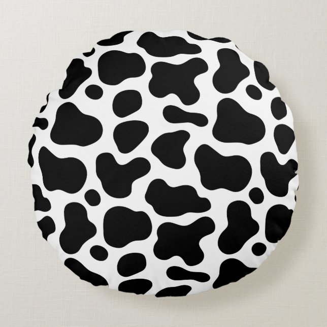 Cow Cow  Round Pillow (Front)