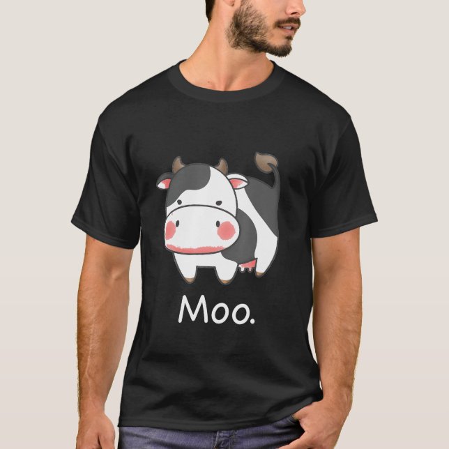 Cow Cow Saying Moo T-Shirt (Front)