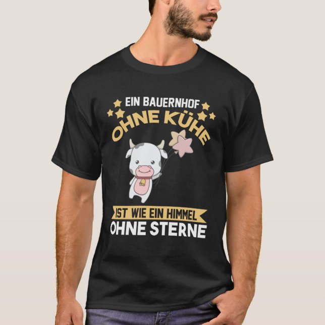 Cow Cows Farmer T-Shirt (Front)