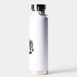 Cow Cute Funny Santa Christmas  Water Bottle