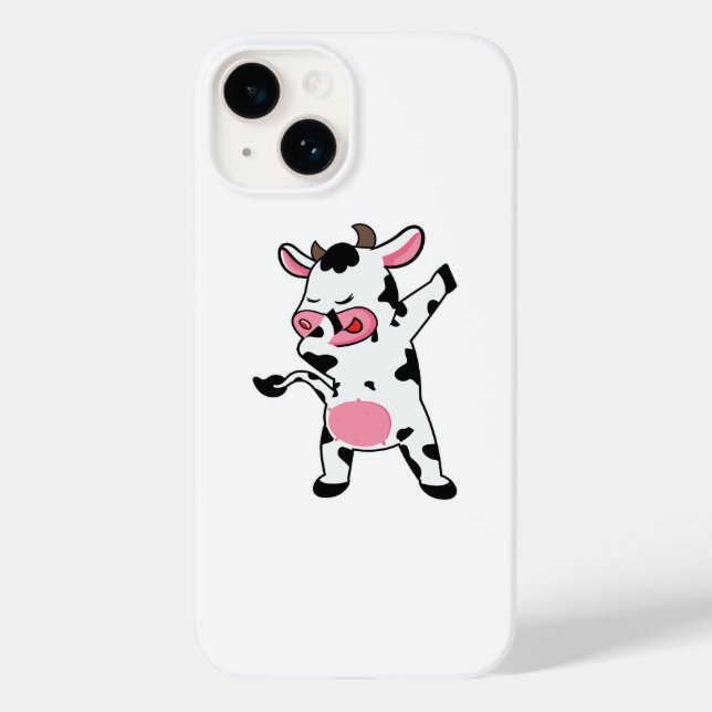 Cow Dabbing Farmer Dab Dance Case-Mate iPhone Case (Back)