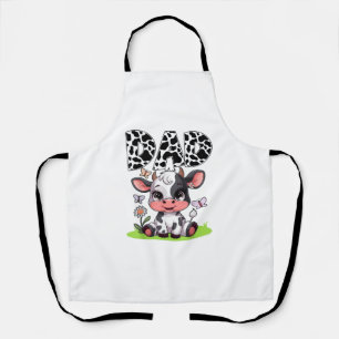 Cow Dad Birthday Family Matching Fathers Day Boy G Apron