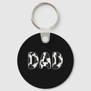 Cow Dad Birthday Family Matching Fathers Day Boy G Keychain