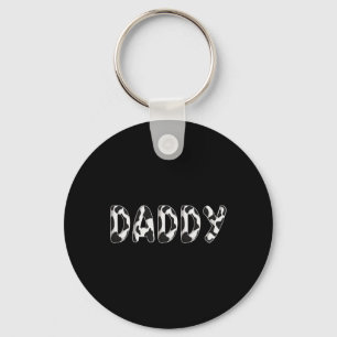 Cow Daddy Birthday Family Matching Fathers Day Boy Keychain