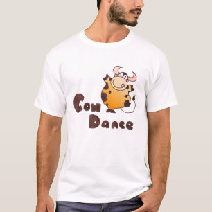 Cow Dancing T Shirt   Silly Cartoon Cow tShirt