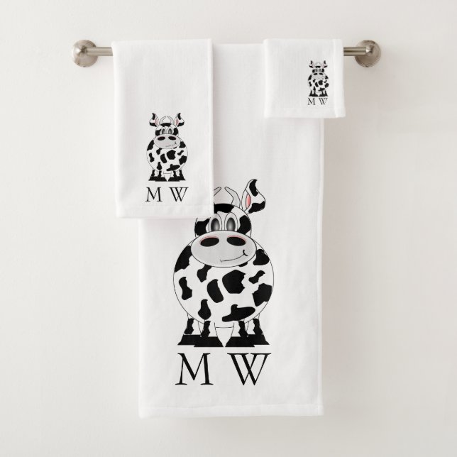 Cow Design Monogrammed (En situation)