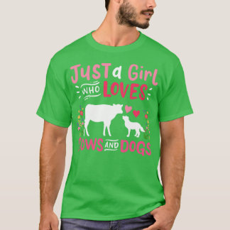 Cow Dog Cow Lover Dog Lover T-Shirt