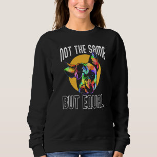 Cow Dog Vegan Meatless Vegetarian Vegetarianism Ve Sweatshirt