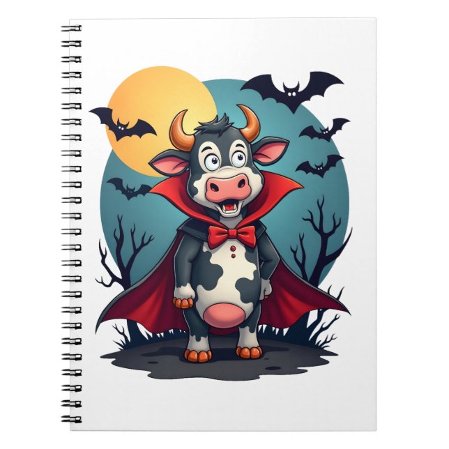 Cow Dracula Rises Notebook (Front)