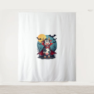 Cow Dracula Rises Tapestry