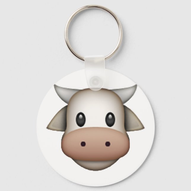 Cow - Emoji Keychain (Front)