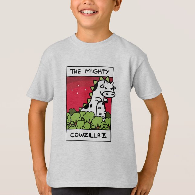 Cow Evolution Cowzilla Apparel T-Shirt (Front)