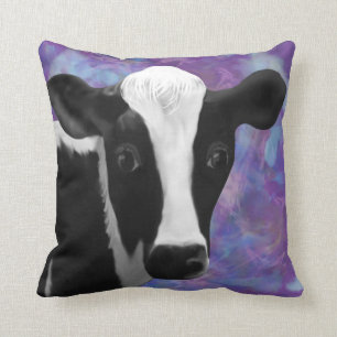 Cow Face and Butt Throw Pillow