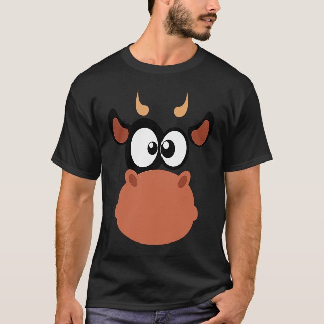Cow Face  for Cow T-Shirt (Front)