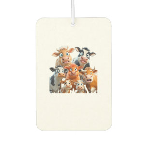 Cow Face Funny Cute Animal Cow Farmer Cow Baby Lov Air Freshener