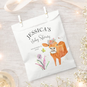 Cow Farm Animals Country Baby Shower Girl Boy Favour Bag
