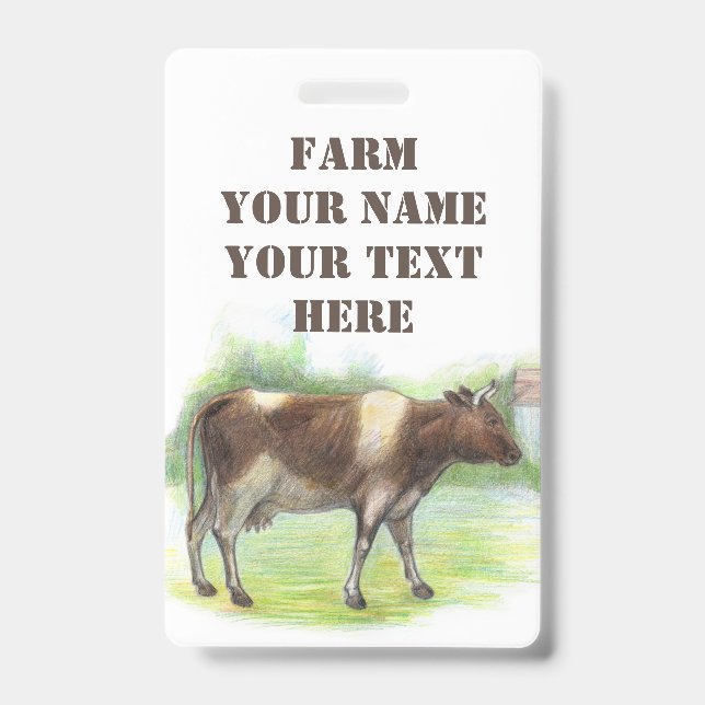 Cow farm  badge (Front)