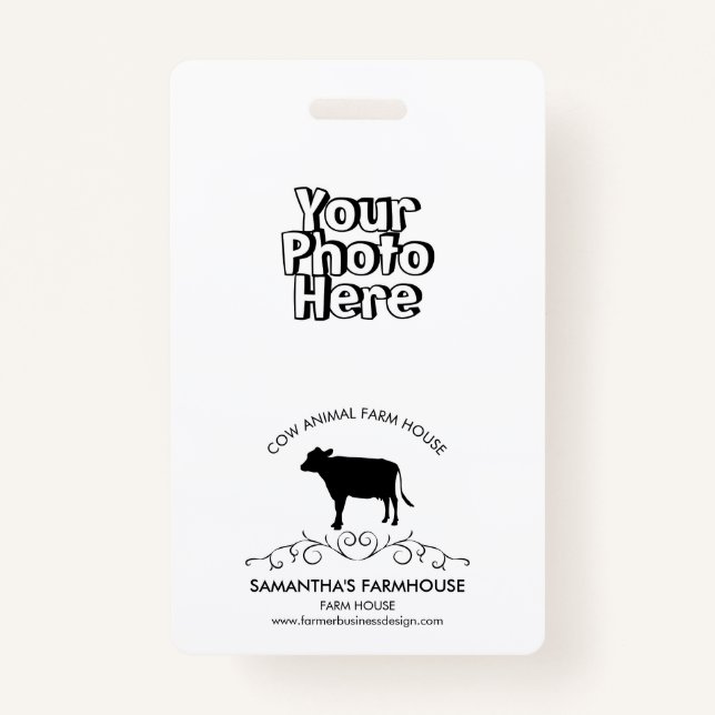 Cow Farm Logo Badge (Front)