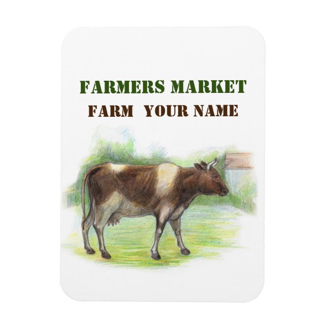 Cow farm magnet (Vertical)